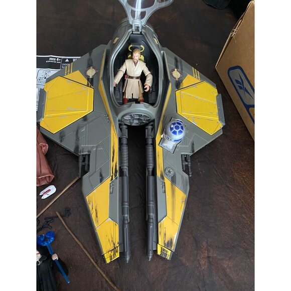 JusToyz_Star_Wars_Bend-Ems_Obi  Star Wars Collection Obi-Wan Kenobi ship & 13 collectible figurines Princess Lei